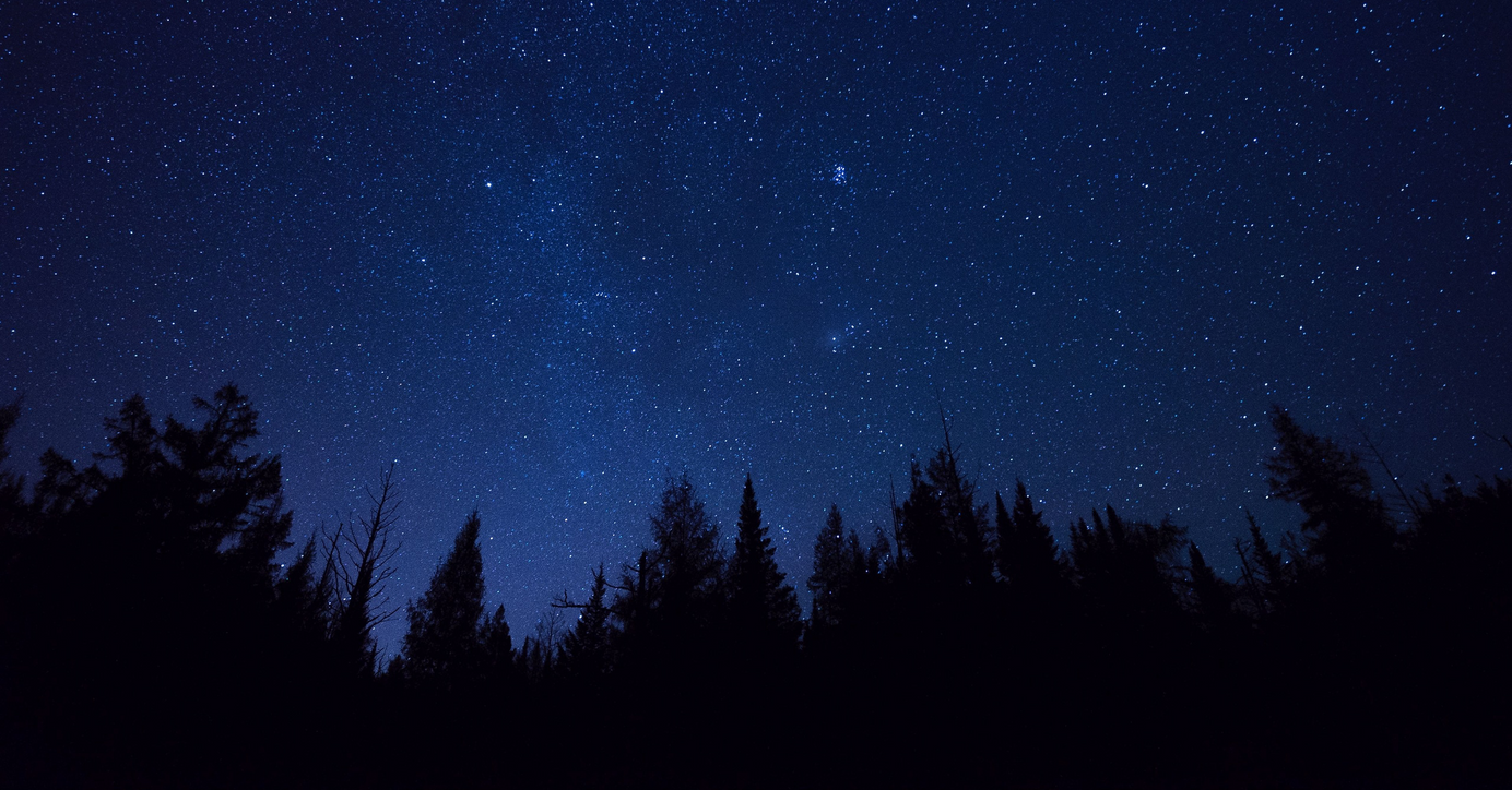 Lots of stars in the night sky